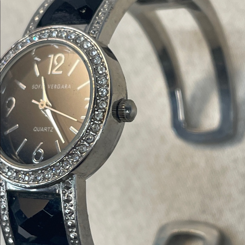 Sofia By Sofia Vergara Black And Silver Crystal A… - image 5